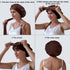22 Momme Silk Sleep Cap with Ice Silk Band (T)